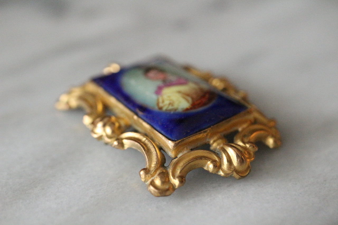 골동품 · 1800s · 조지안 · 미스티바스 · 레이디 · 포틀릿 · 온 · 포세린 · 코발트 · 블루